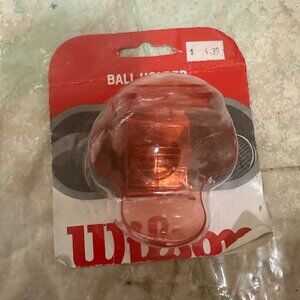 Vintage NOS Wilson Tennis Ball Waist Holder Transparent Red New Old Stock